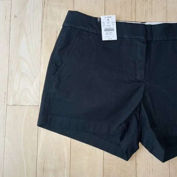 J. Crew Women’s Classic Chino 3.5” Inseam 100% Cotton Shorts Black NWT - Picture 12 of 16